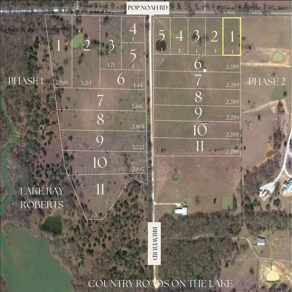 Lot 1 Phase 2 bordering longhorn ranch next door.