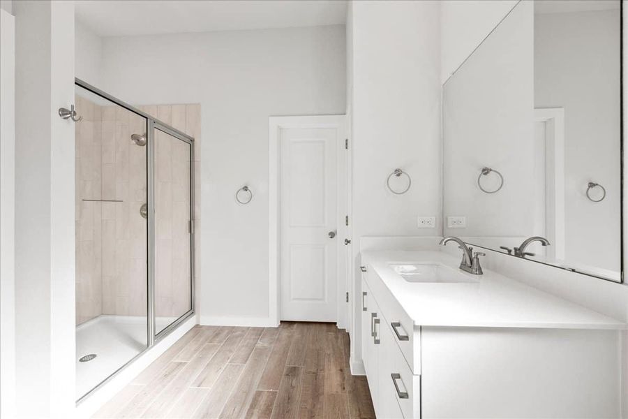 Furnished interior view inside a new home in Trace, San Marcos (Image 13).