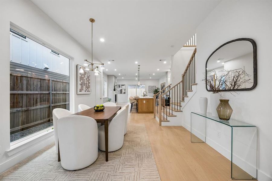 Furnished interior view inside a new home in , Dallas (Image 18).