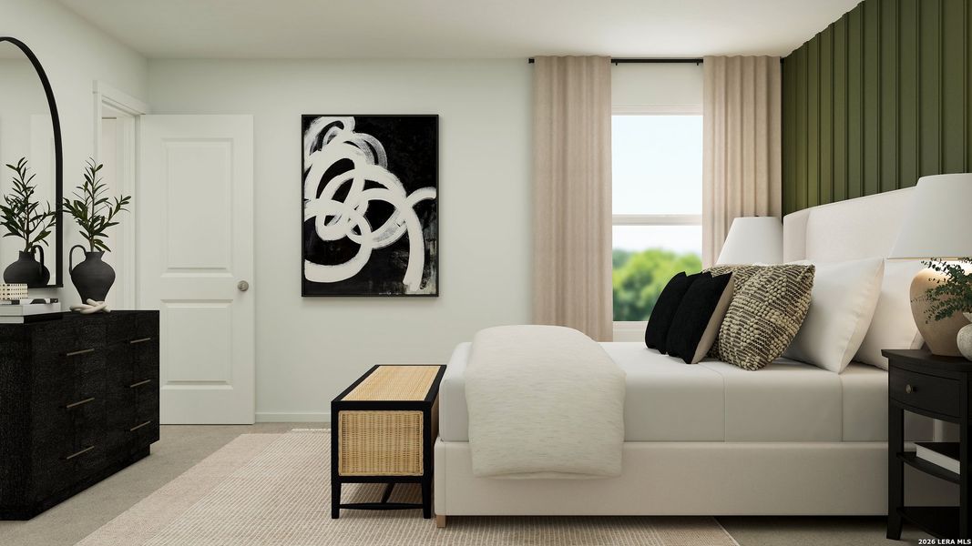Furnished interior view inside a new home in Kyndwood, New Braunfels (Image 14).