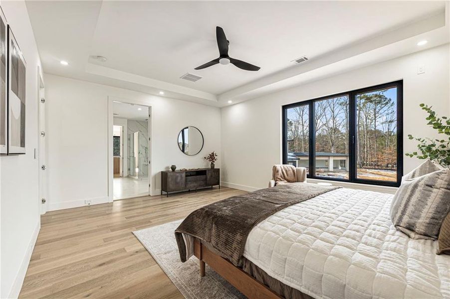 Furnished interior view inside a new home in , Suwanee (Image 44).