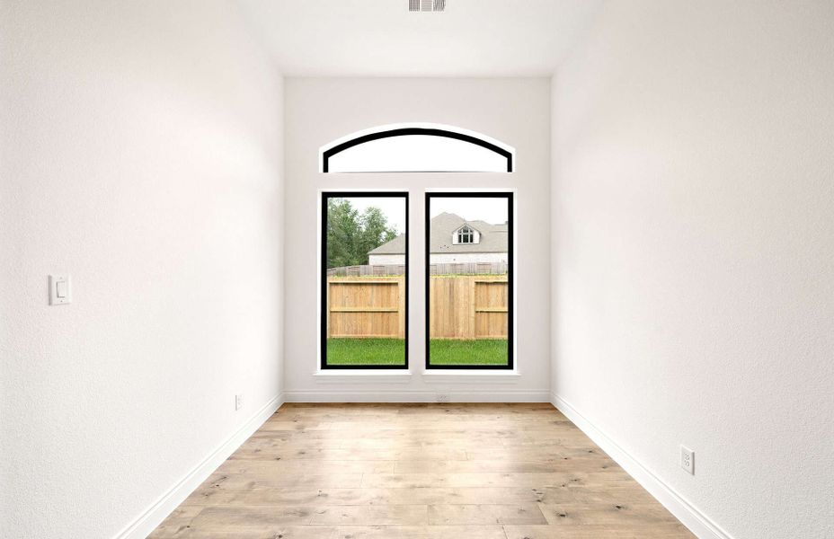 Spacious, unfurnished interior of a new home in Bridgeland 60′, Cypress (Image 19).