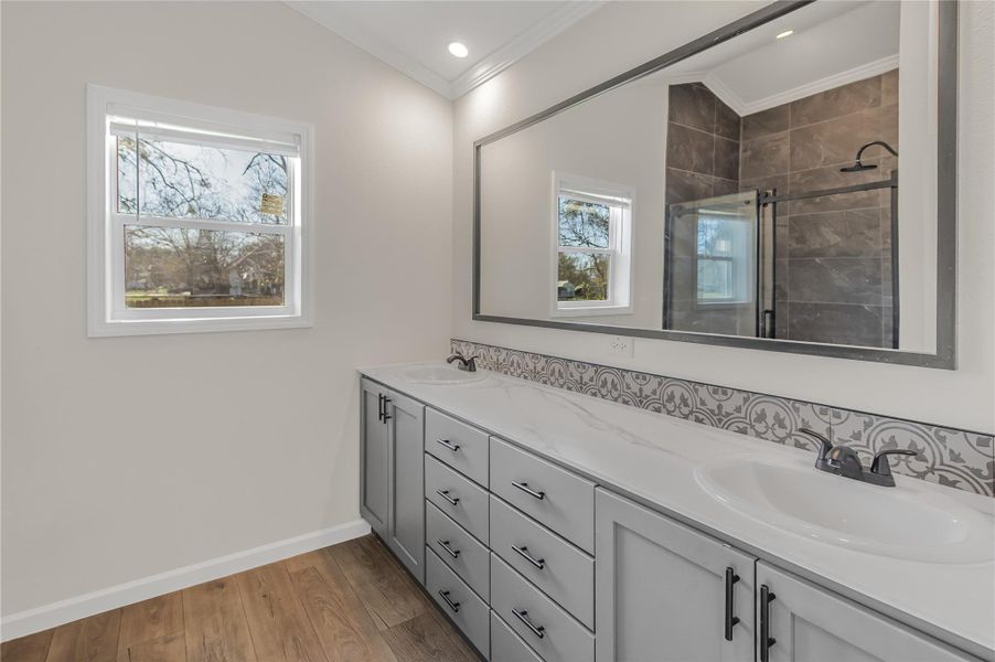 Furnished interior view inside a new home in , Somerville (Image 13).