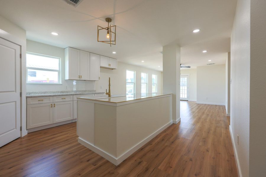 Furnished interior view inside a new home in , Cleveland (Image 10).