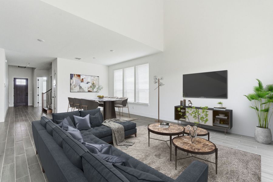Furnished interior view inside a new home in Davis Ranch, San Antonio (Image 5).