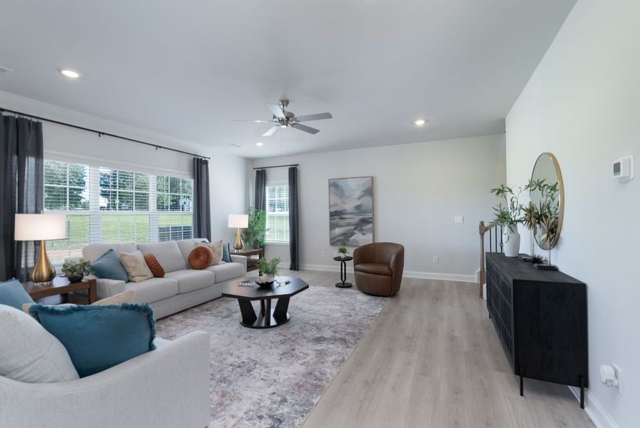 Representative furnished interior of a home built from the 3327 by Adams Homes in Harrison Valley Estates, Simpsonville (Image 13). Representative furnished interior of a home built from the 3327 by Adams Homes in Harrison Valley Estates, Simpsonville (Image 13).