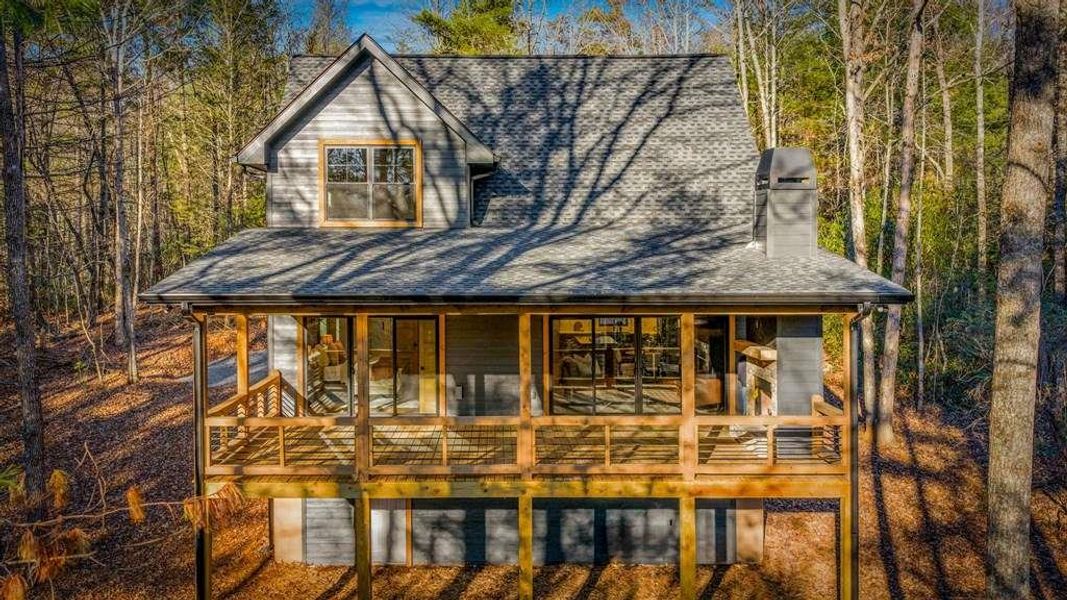 Front exterior of a new home in , Blue Ridge, GA, highlighting curb appeal (Image 27).