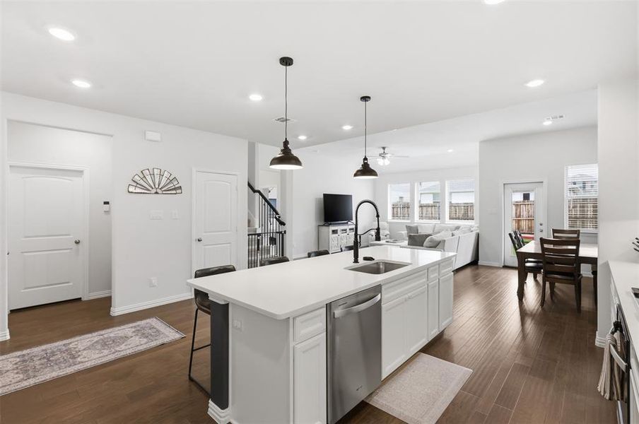 Furnished interior view inside a new home in , Denton (Image 33).