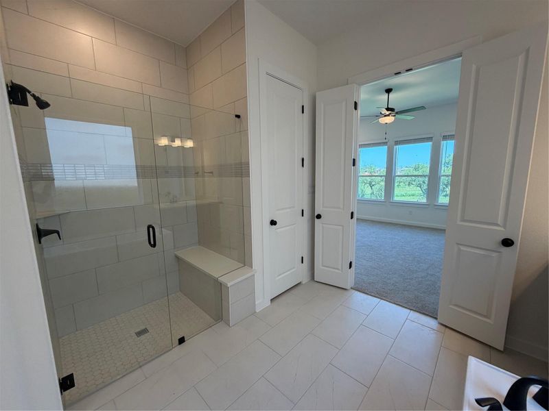 Walk-in shower in Primary Bath Walk-in shower in Primary Bath