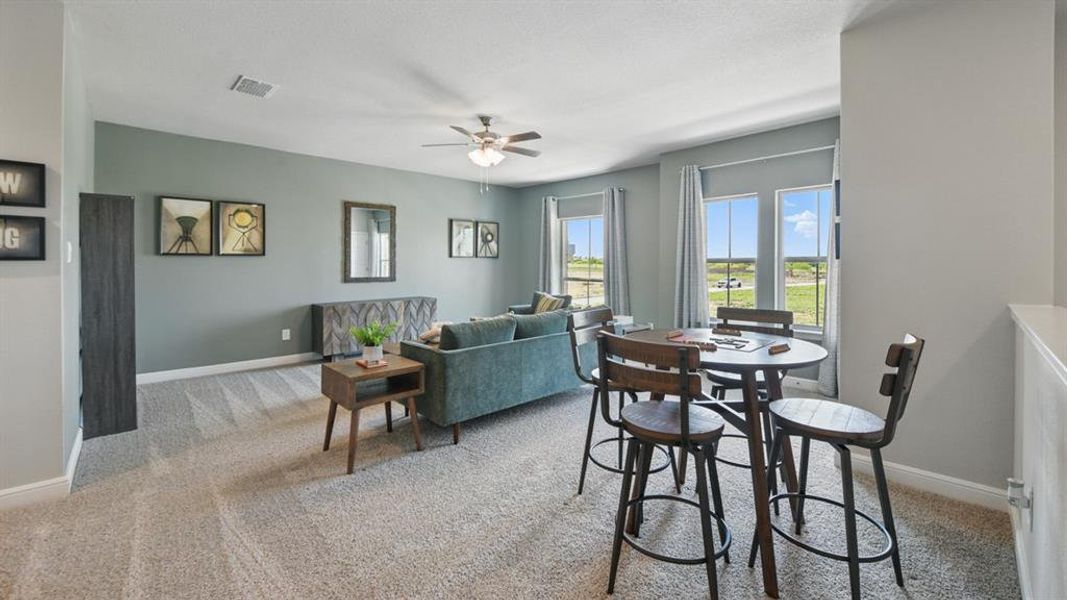 Furnished interior view inside a new home in Eagle Creek, Denton (Image 24).