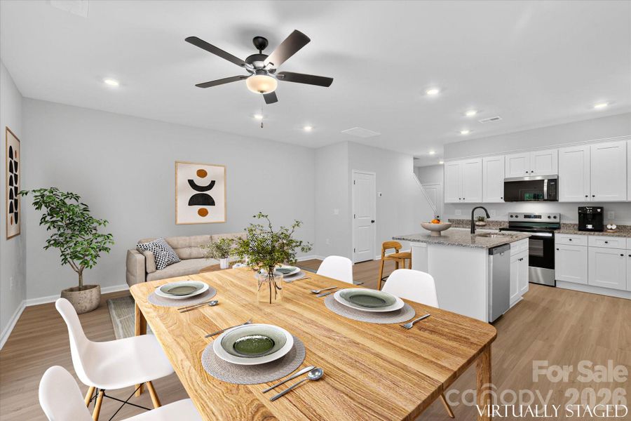 Furnished interior view inside a new home in Rhyne Court, Gastonia (Image 16).