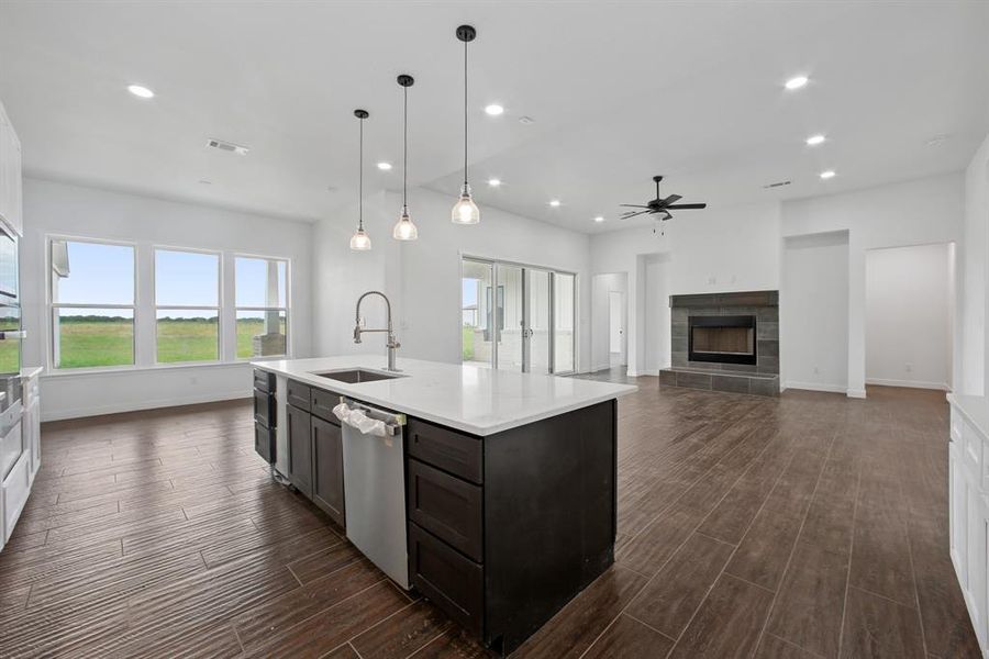 Furnished interior view inside a new home in , Cleburne (Image 6). Furnished interior view inside a new home in , Cleburne (Image 6).