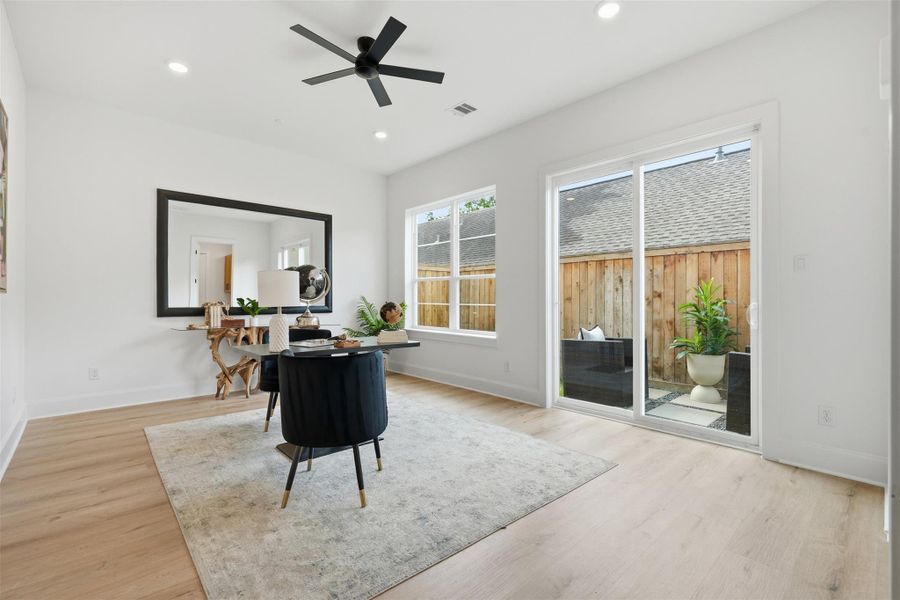 Furnished interior view inside a new home in , Houston (Image 14).