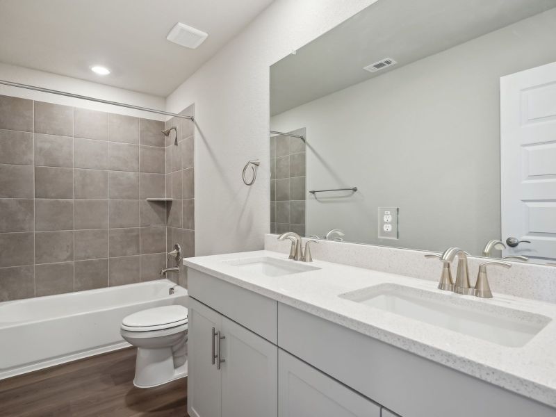 Furnished interior view inside a new home in Opal Meadows, Kyle (Image 9).