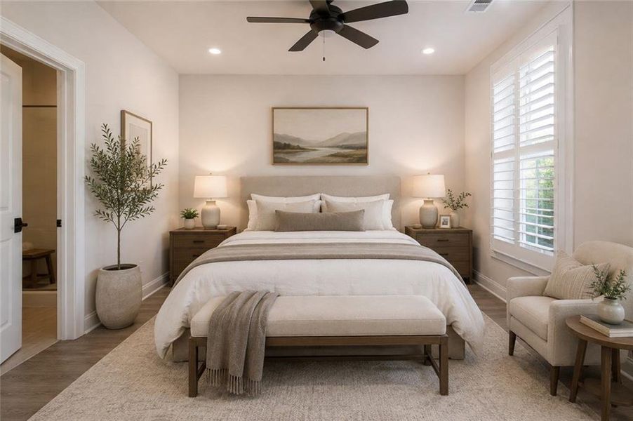 Furnished interior view inside a new home in , Alpharetta (Image 35).