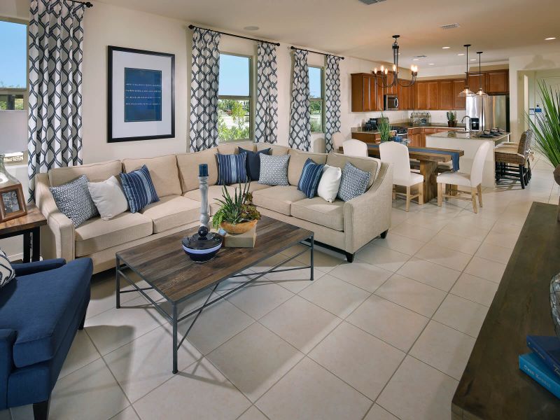 Furnished interior view inside a new home in The Preserve at Province II 55+/Active Adult, Maricopa (Image 9).
