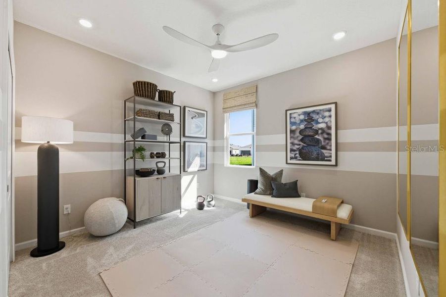 Furnished interior view inside a new home in Brystol North at Wylder, Port St. Lucie (Image 9).