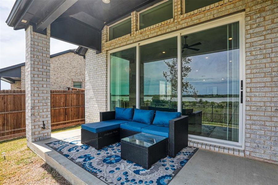 Exterior details and patio area of a home in , Little Elm (Image 3).