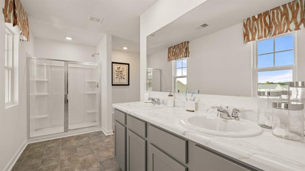 Furnished interior view inside a new home in Teamon Pointe, Griffin (Image 14).
