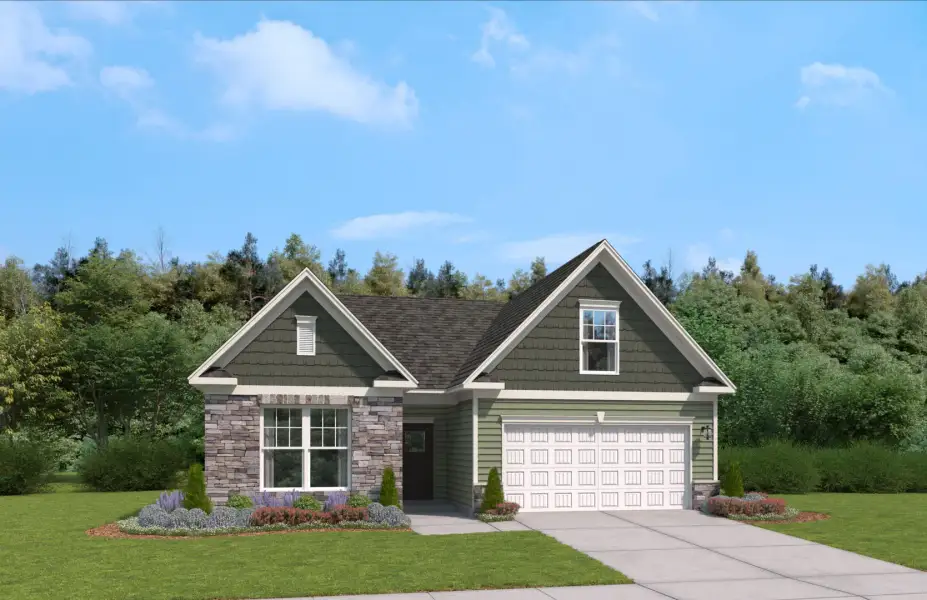 Representative exterior photo of a completed home built from the The Everest by Stanley Martin Homes in Bell Meadows, Winnabow, NC (Image 27).