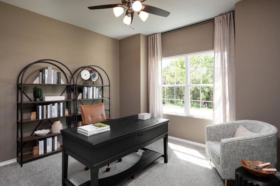 Representative furnished interior of a home built from the Alyssa by Ashton Woods in Hennersby Hollow, San Antonio (Image 12).