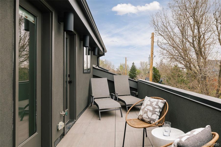 Exterior details and patio area of a home in , Denver (Image 24).