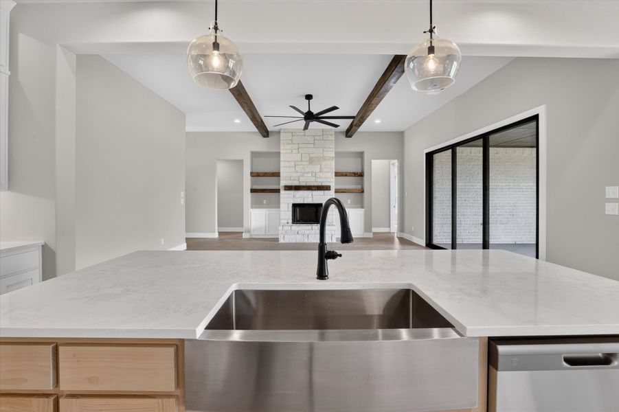 Furnished interior view inside a new home in Coyote Crossing, Godley (Image 4).