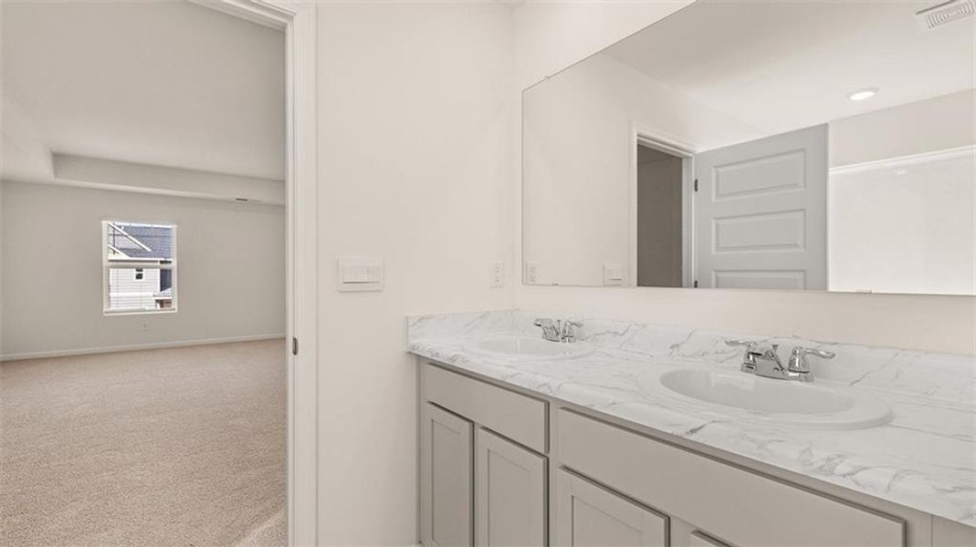 Furnished interior view inside a new home in Preserve at Dove Creek, Statham (Image 6).