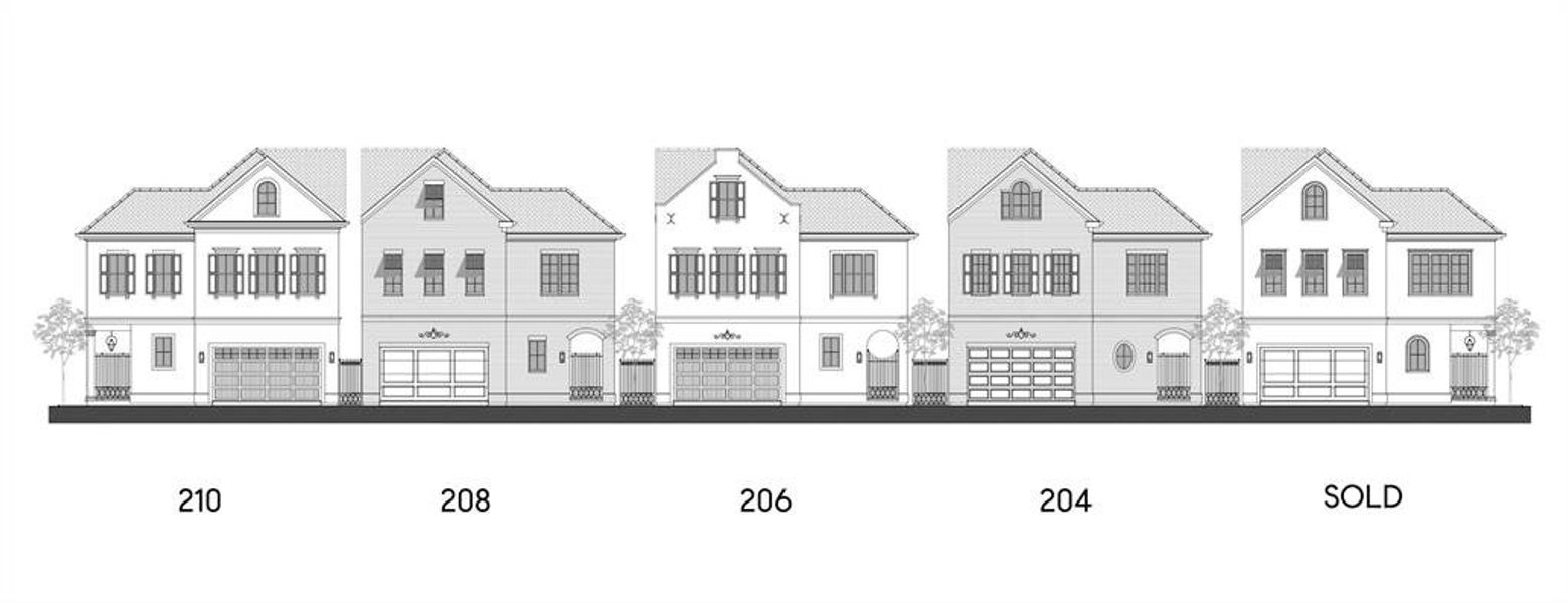 Street scene of The Courtyard plan.