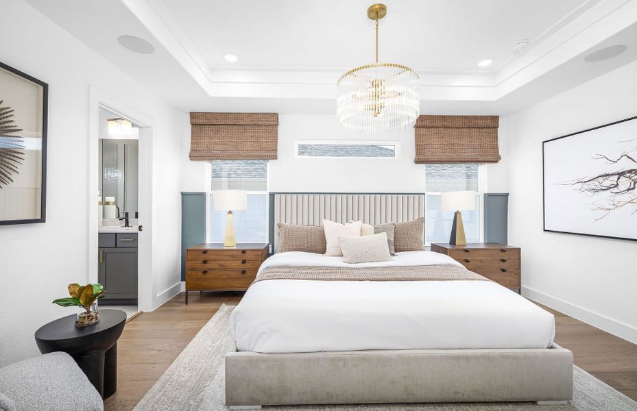 Representative furnished interior of a home built from the Maroon by Pulte Homes in Cameron Place, Austin (Image 7).