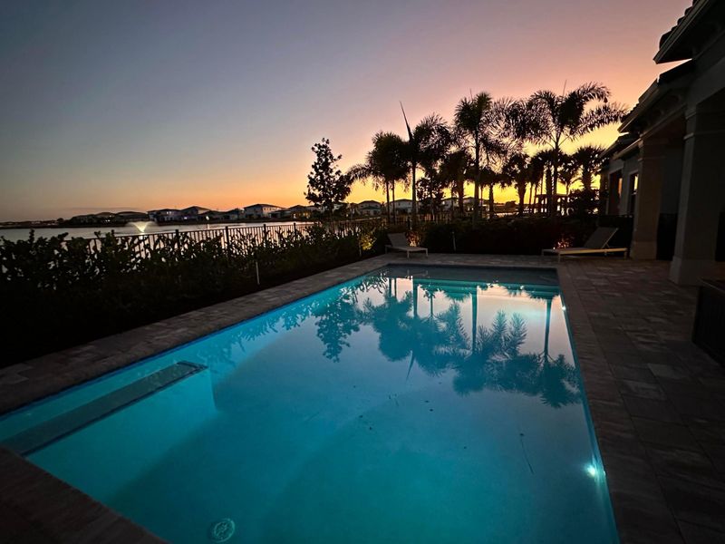 Sunset Pool Pic