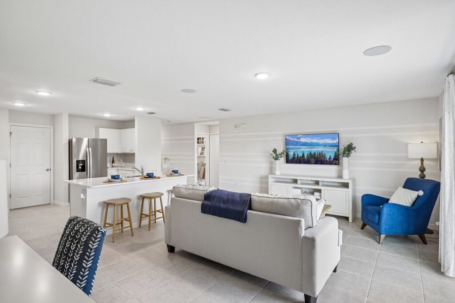 Representative furnished interior of a home built from the Royal by Holiday Builders in Citrus Springs, Citrus Springs (Image 9).