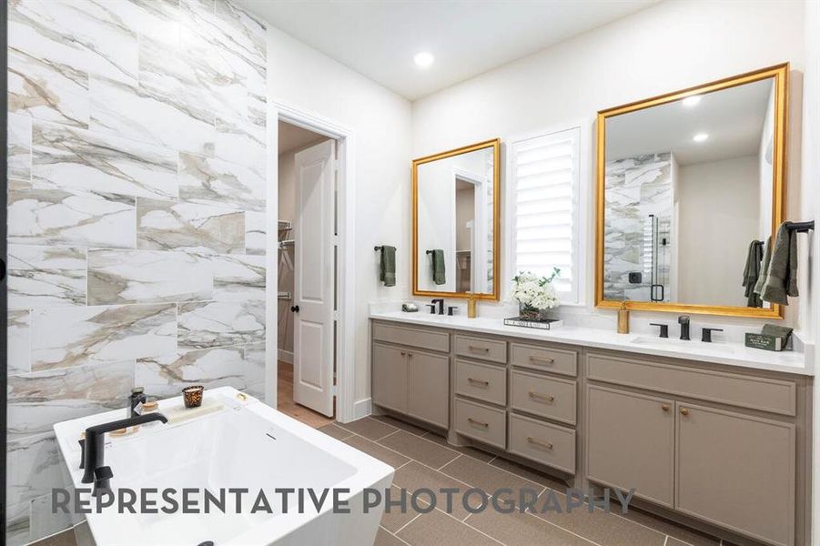 Furnished interior view inside a new home in Mosaic, Celina (Image 7).
