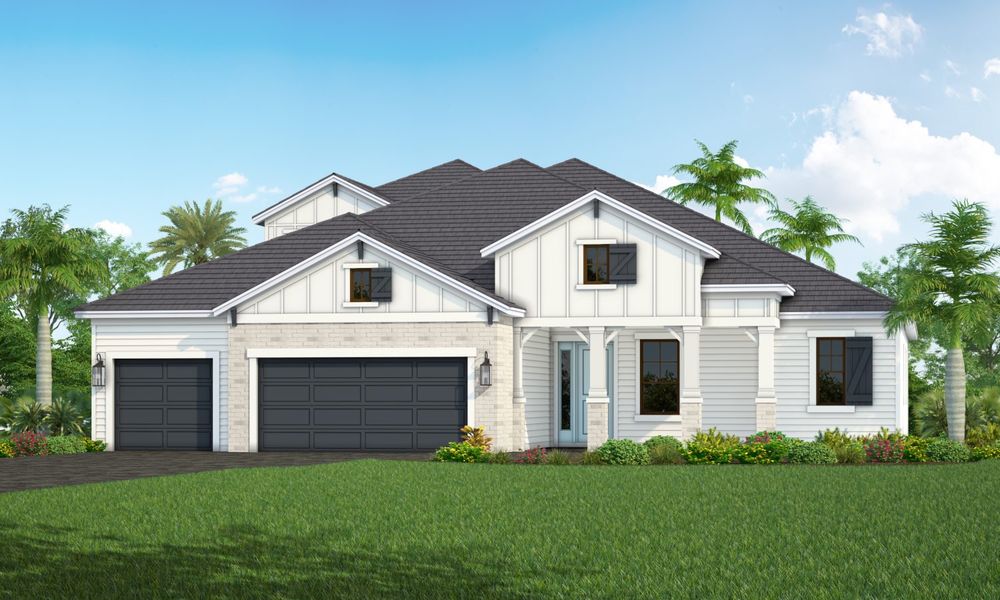 Representative exterior photo of a completed home built from the Santa Catalina by Neal Communities in Grand Park, Sarasota, FL (Image 5).