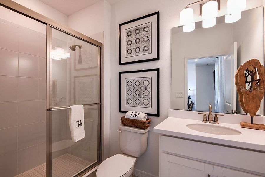 Furnished interior view inside a new home in Harvest at Ovation, Winter Garden (Image 26).