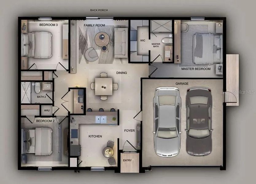 2D floor plan layout of this home in , Lehigh Acres, FL (Image 5).