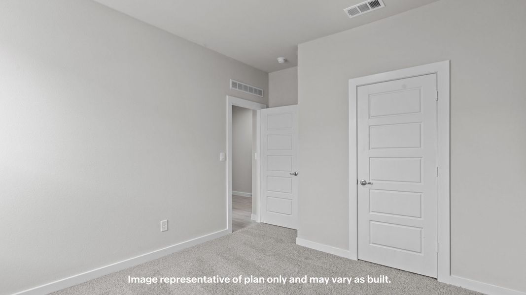 Representative unfurnished interior of a home built from the Blanco by D.R. Horton in Homestead at Parks Bell Ranch, Odessa (Image 26). Representative unfurnished interior of a home built from the Blanco by D.R. Horton in Homestead at Parks Bell Ranch, Odessa (Image 26).
