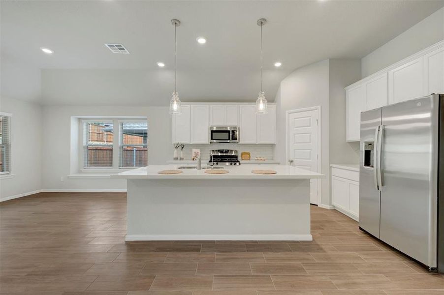 Furnished interior view inside a new home in Woodstone, Providence Village (Image 7).
