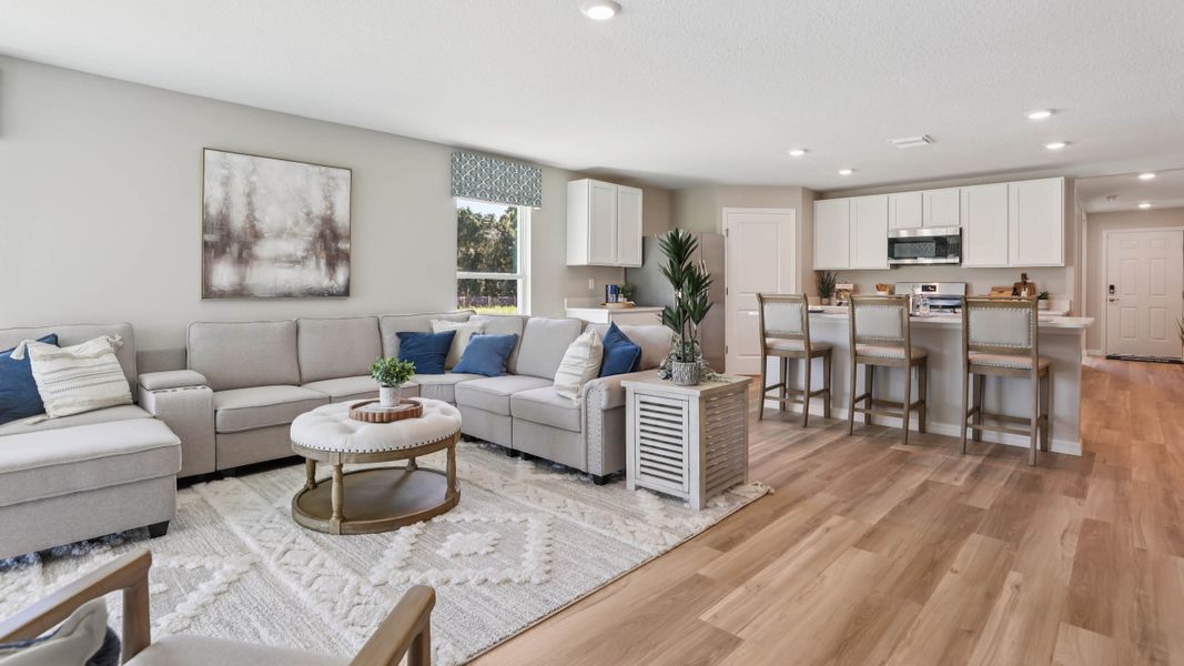 Representative furnished interior of a home built from the LAKESIDE by D.R. Horton in Sunset Hills, Summerfield (Image 14).