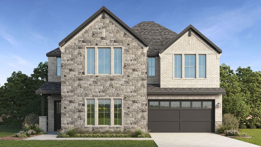 Representative exterior photo of a completed home built from the Copley by D.R. Horton in Greenwood Square, Richardson, TX (Image 1). Representative exterior photo of a completed home built from the Copley by D.R. Horton in Greenwood Square, Richardson, TX (Image 1).