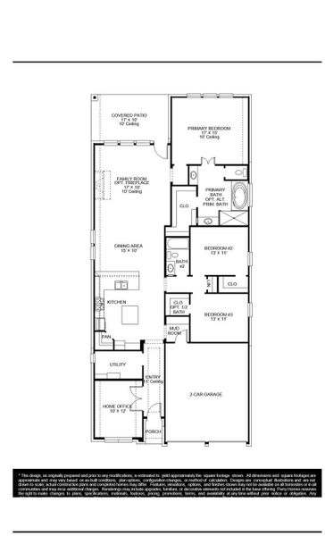 2D floor plan layout of this home in Amira, Tomball, TX (Image 4).