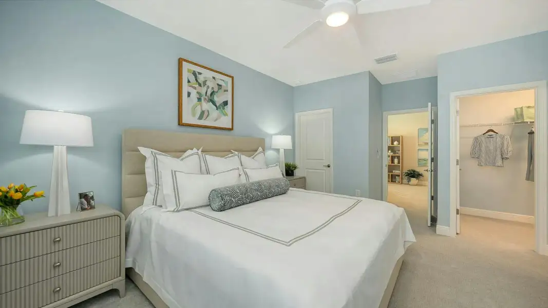 Furnished interior view inside a new home in SkySail Real Estate and Homes for Sale in Naples, FL - Neal Communities, Naples (Image 25).