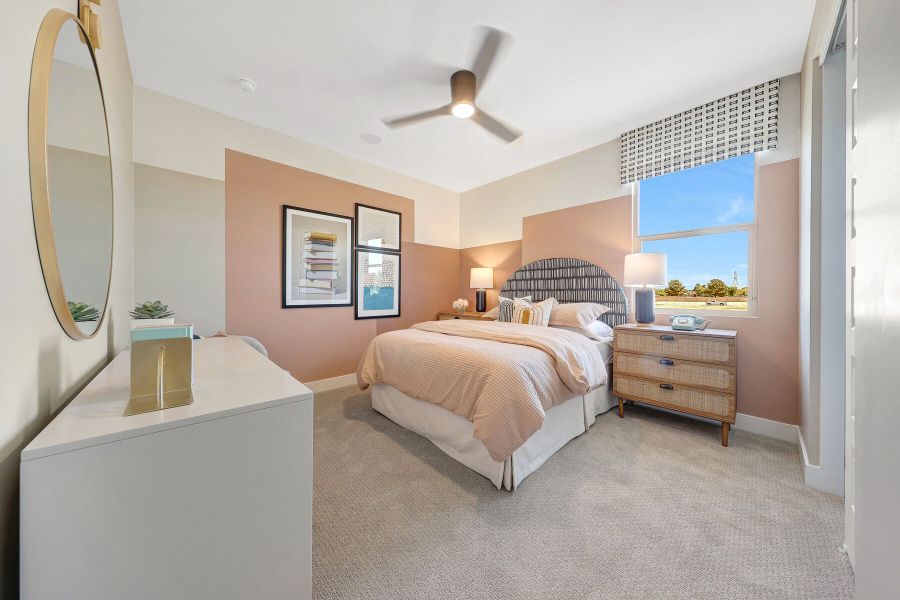 Representative furnished interior of a home built from the Mahogany by Mattamy Homes in Miravida, Surprise (Image 45).