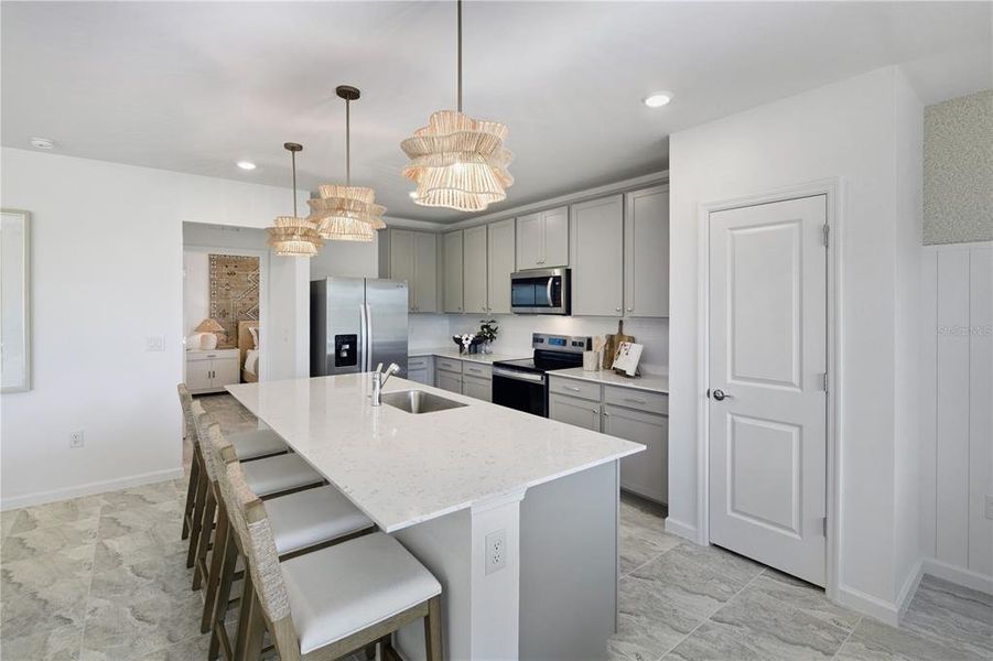 Furnished interior view inside a new home in , Venice (Image 16). Furnished interior view inside a new home in , Venice (Image 16).
