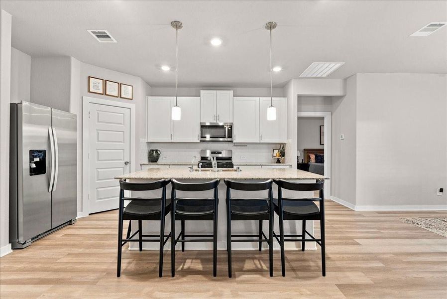 Furnished interior view inside a new home in , Texas City (Image 7). Furnished interior view inside a new home in , Texas City (Image 7).