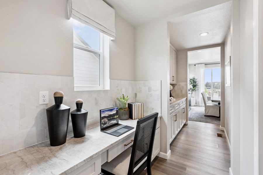 Representative furnished interior of a home built from the Silverton by Landsea Homes in Highlands Preserve, Mead (Image 41).