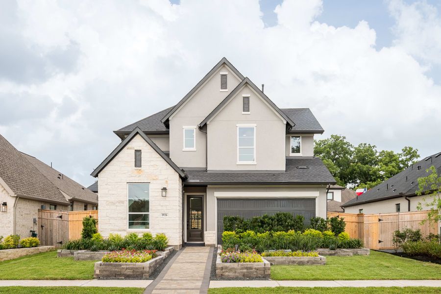 Representative exterior photo of a completed home built from the Hawk by Tri Pointe Homes in Sienna 45', Missouri City, TX (Image 1). Representative exterior photo of a completed home built from the Hawk by Tri Pointe Homes in Sienna 45', Missouri City, TX (Image 1).
