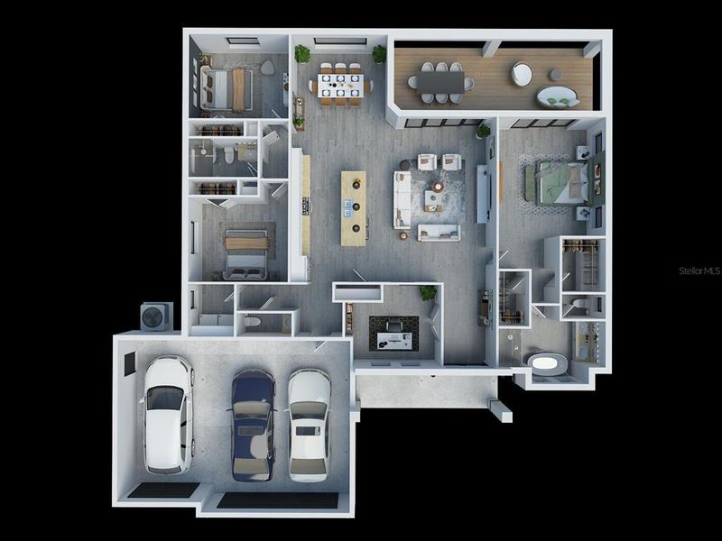 2D floor plan layout of this home in , Rotonda West, FL (Image 6).