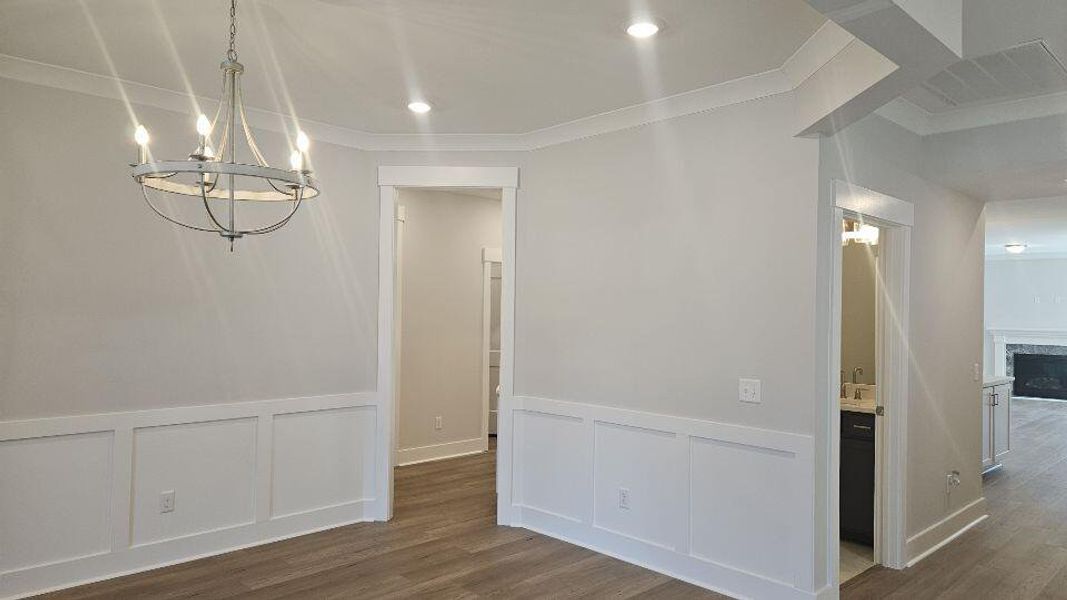 Furnished interior view inside a new home in The Enclave at French Quarter Creek, Huger (Image 2). Furnished interior view inside a new home in The Enclave at French Quarter Creek, Huger (Image 2).