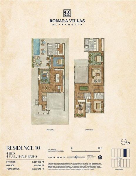 2D floor plan layout of this home in , Alpharetta, GA (Image 5).